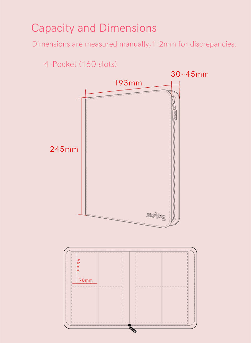 * PREORDER * Sanseking 4 Pocket Binder Pink or White