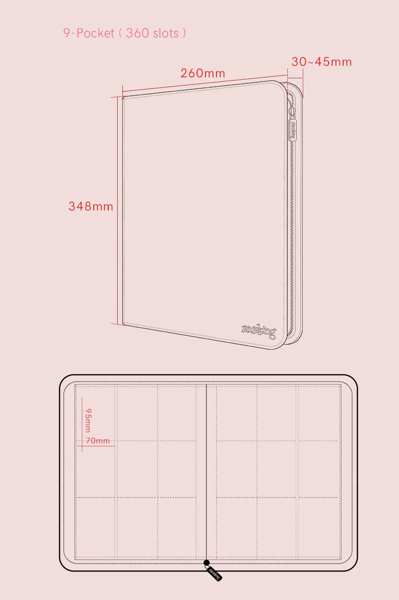 * PREORDER * Sanseking White on White Binder 9 pocket