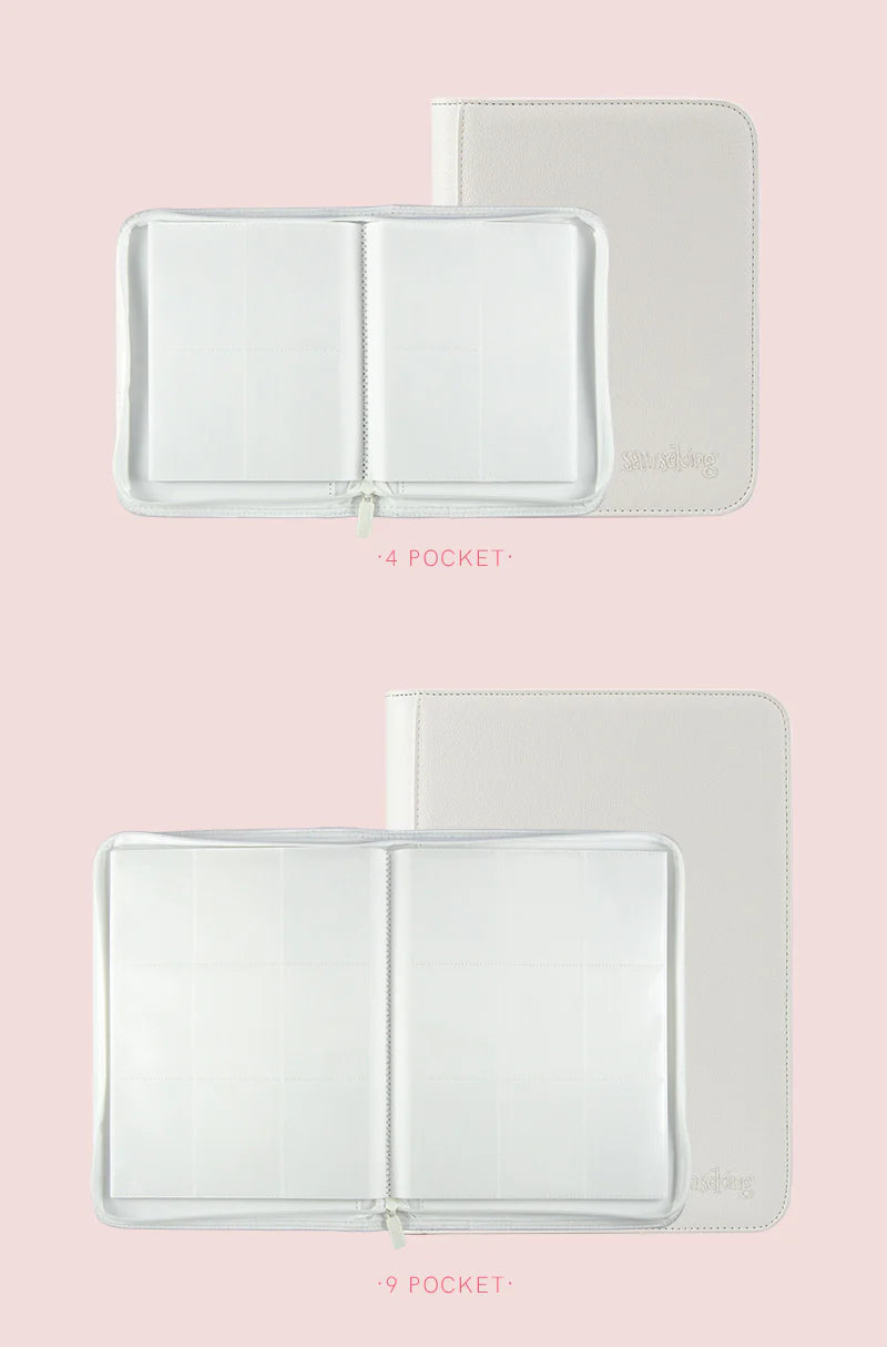 * PREORDER * Sanseking White on White Binder 9 pocket