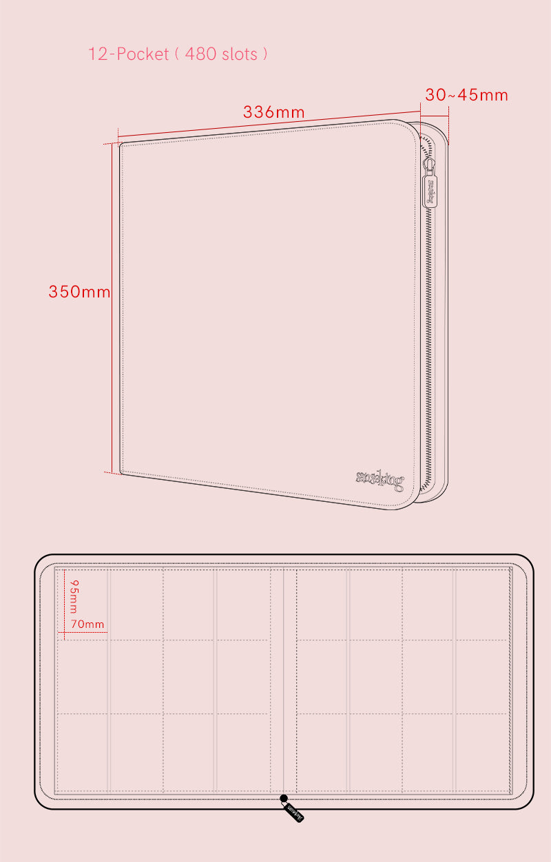 * PREORDER * Sanseking 12 pocket binder Pink or White